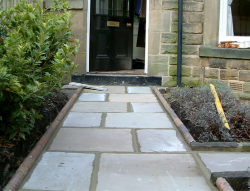 Stone Front Path and Victorian Edging Tiles