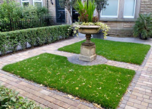 Stone Setts Paths and Lawn Areas